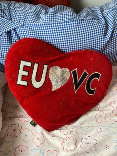 Almofada Eu Amo Você Vermelha