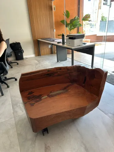Banco Namoradeira Madeira Maciça Rustico
