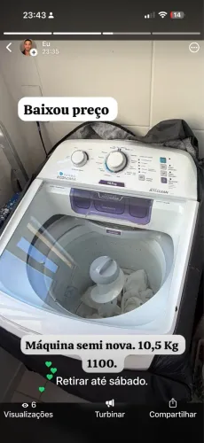 Máquina de lava semi nova