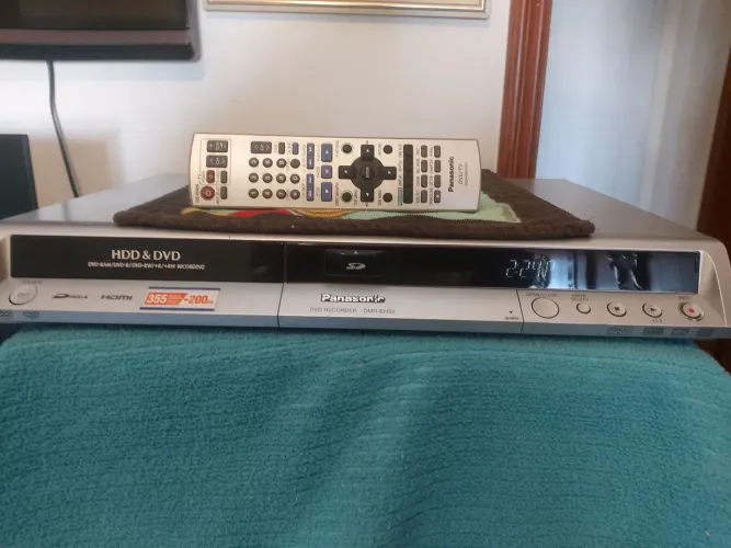 Dvd Recorder Panasonic, Com HDD 200 GB.Controle Remoto Original  (Leia a Descrição)