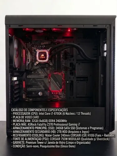 PC GAMER i7 8700k / 32GB RAM