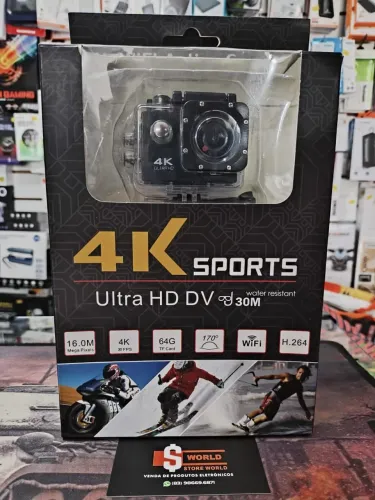 Câmera esportiva 4k Sports - Produto novo. Loja Store World 