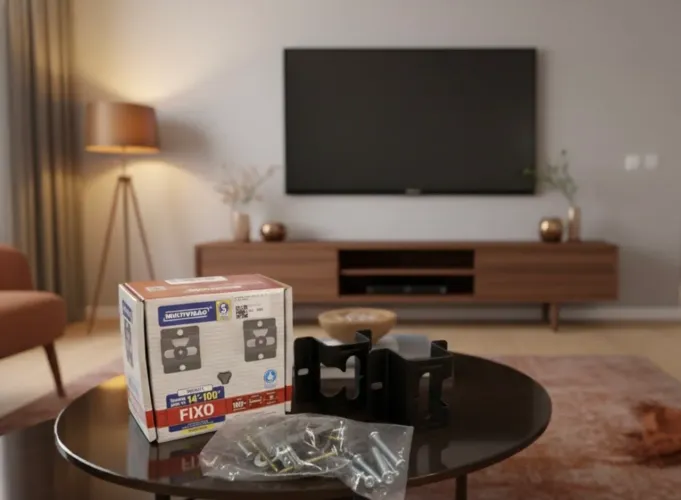 Suporte de TV Ultra Reforçado (Aço 3mm) - Até 100kg