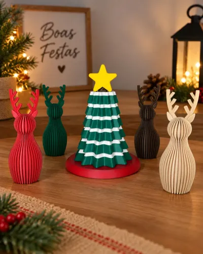 Árvore de Natal de Montar Impressão 3D