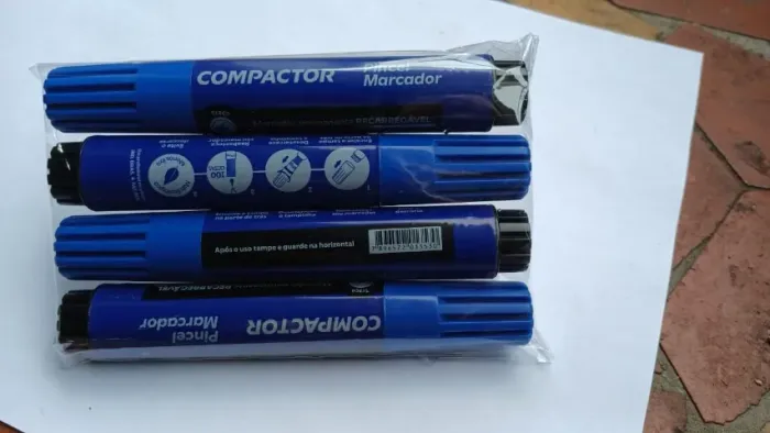 Canetão - Marca texto - Pincel marcador - Marcador permenente - Recarregável - Chanfrada