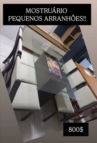 Mesa 6 cadeiras MOSTRUÁRIO