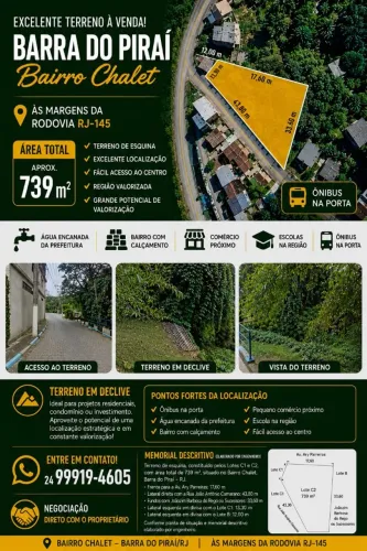 Excelente Terreno a venda as margens da rodovia RJ145