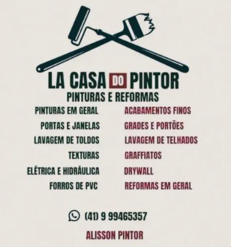 LA CASA DO PINTOR - PINTURAS E REFORMAS