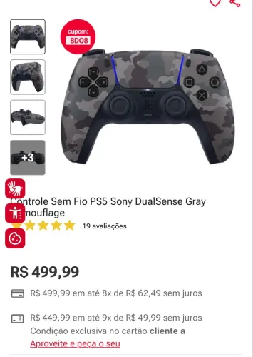 Controle PLAYSTATION 5