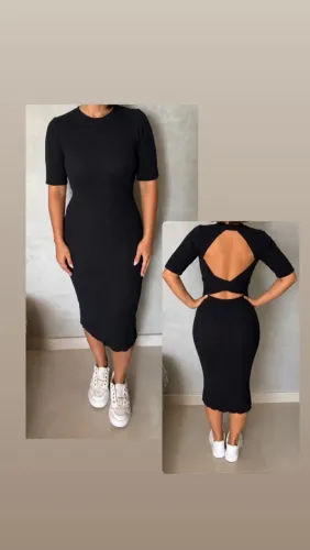 Vestido canelado