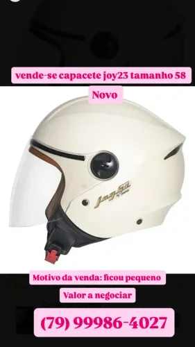 Capacete taurus joy23 bege TAM 58 novo