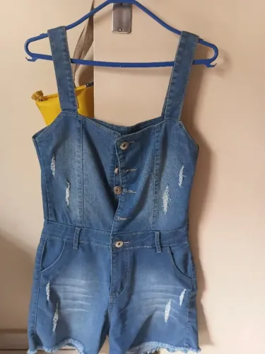 Jardineira Jeans Adulto