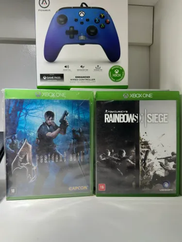 2 jogos originais Xbox ( resident evil 4 e raibow 6 )