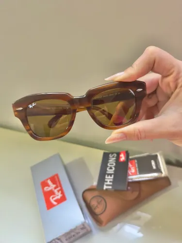 Óculos de Sol Ray-Ban State Street RB2186 Havana Marrom Feminino