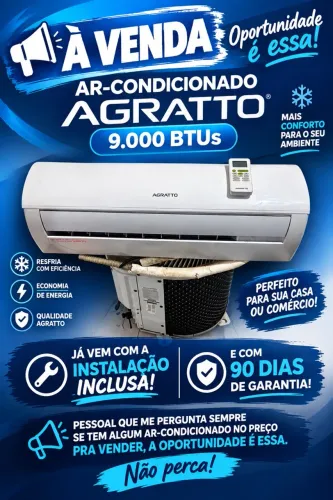 Ar condicionado instalado já