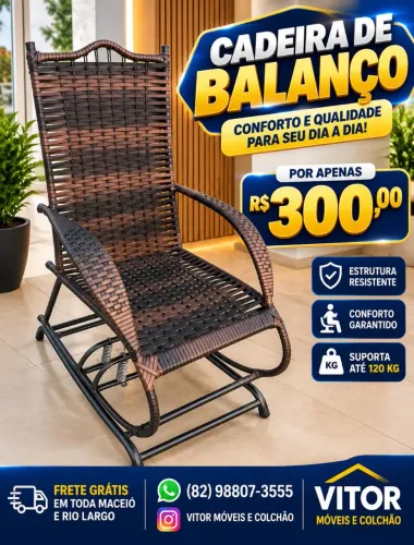 PROMOÇÃO CADEIRA DE BALANÇO 300