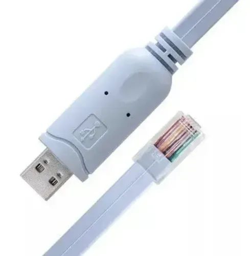 Cabo Console Usb Para Rj45 Azul 1,80 Metros Azul-aço