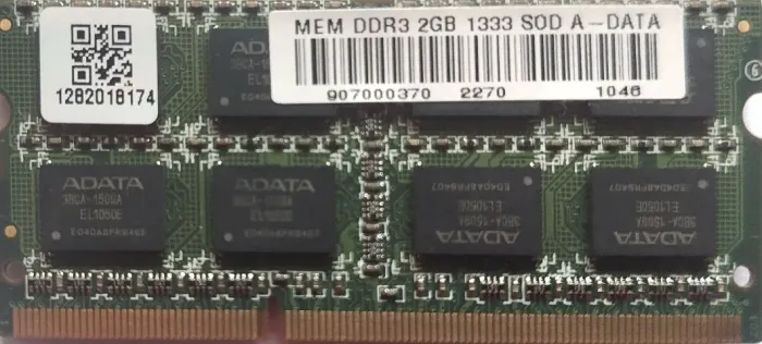 Lote 3 Memórias RAM Notebook 2GB DDR3 1333MHz (Smart, Nanya, A-Data)