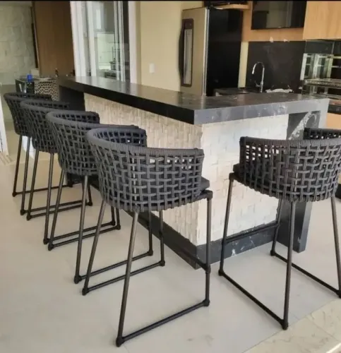 BANQUETA ALTA TURIM DE CORDA NÁUTICA