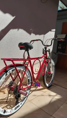 Bicicleta barrosa montadinha totalmente nova