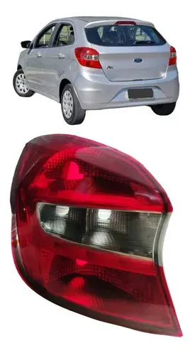 Lanterna Traseira Ford Ka Hatch 2015 A 2019 Esquerdo Detalhe Esquerdo/motorista Vermelho