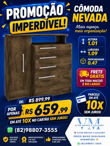 PROMOÇÃO DE CÔMODA DELTA
