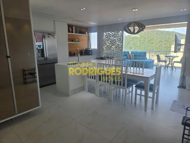 COBERTURA GUARUJA SP - Enseada: Piscina, Churrasqueira, Vista, Mobiliada, 3 Quartos, 3 Ban