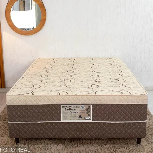 Cama Box Casal Rondoconfort Ortopédico D33 Rondomóveis - 138x188x60 | Suporta até 300kg