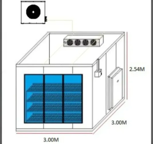 EXPOSITOR WALK-IN COOLER 3X2 RESFRIADO - TECNO MAQUINAS