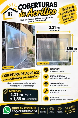 Cobertura em acrílico