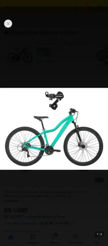 Bicicleta aro 29 feminina Absolute Hera 21v verde na caixa! 