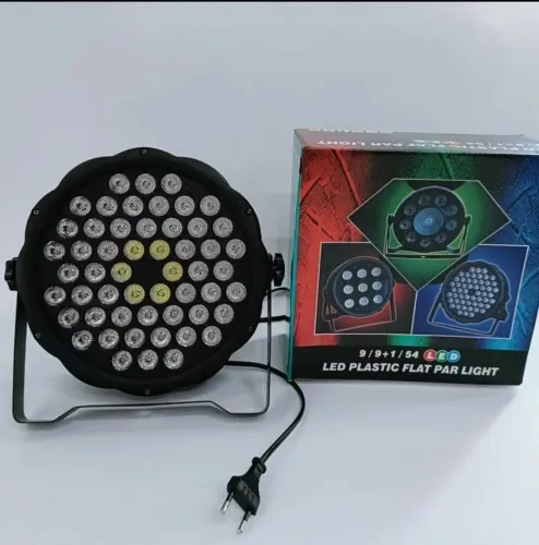 Canhão de led 54leds rgb 