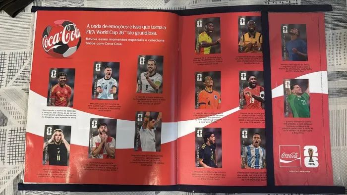 Figurinhas da Coca Cola (Álbum da Copa 2026 Panini)