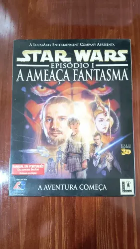 Jogo Star Wars Episódio I: A Ameaça Fantasma (Big Box, Original, pela Brasoft)!