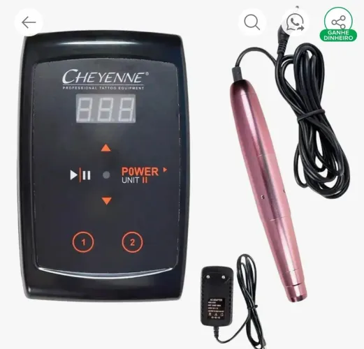 Dermógrafo Cheyenne Com Fonte De Alimentação Duo Bivolt