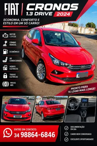 Fiat Cronos Drive 1.3 8V Flex 2024