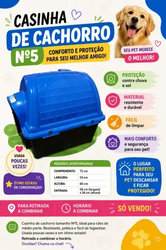 Casa de cachorro plastica N5