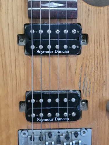 Guitarra Benson bem conservada, com alavanca, bag e regulada por Luthier