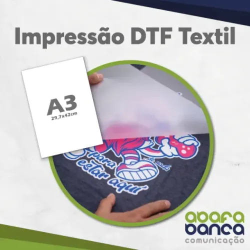 Impressão DTF Textil A3