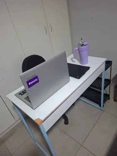 Mesa cadeira mini estante de plástico conjunto escritório home Office estudante