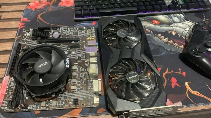 Kit AMD , RYZEN 5, 16gb ram , placa de video rx 6600