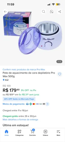 Aquecedor de cera 