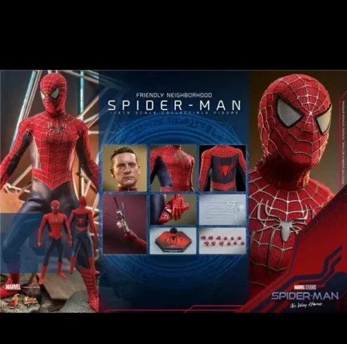 Hot Toys 3 pack homem aranha sem volta pra casa tobey Andrew e Tom lacrado Marvel comics