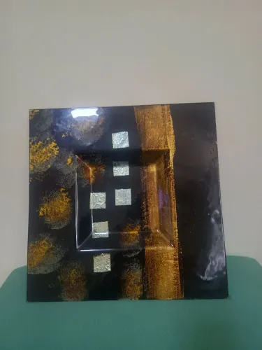 Centro de Mesa Decorativo em Resina Vitrificada