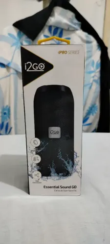 Caixa de som I2go Essential  resistente a água. Novo nunca usado 