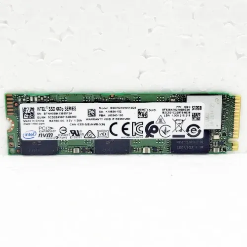 SSD 512GB NVMe M.2 2280 Intel SSD 660p SSDPEKNW512G8