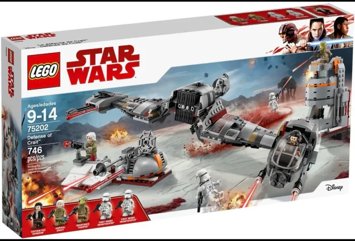 LEGO Star Wars original da linha The Last Jedi, chamado Defense of Crait