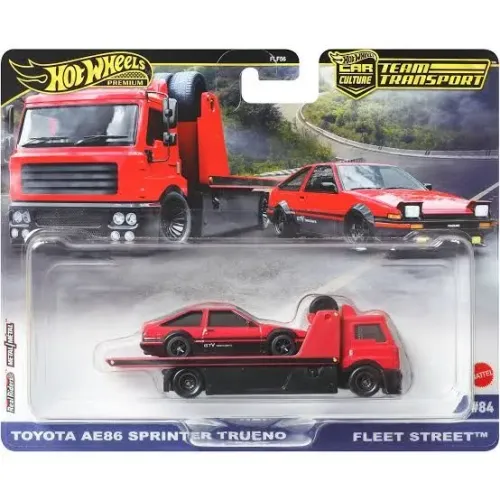 Hot Wheels - Toyota AE86 Sprinter Tueno & Fleet Street - Team Transport