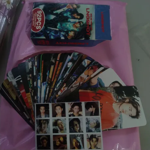 VENDO: LNGSHOT lomo card shot callers fanmade 60 pcs photocards e 32 pcs stickers!!!