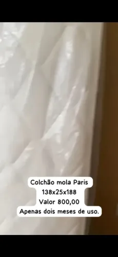 Colchão de casal mola paris